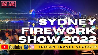 Sydney new year eve firework Show 2022 - Live with Amit Dahiya #Sydneycity #Fireworks #2022