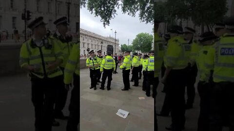 Police at the unison workers protest #metpolice