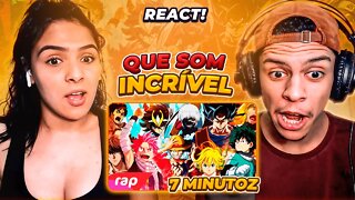 ANIMES NO TOPO | REEDITADO - 7 Minutoz | [ React Rap Nerd ] 🔥