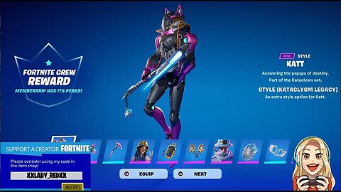 CREW REWARDS (7 Outfits, Back Blings and Pickaxes)-Fortnite