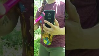 ASMR | Mic Brushing Visual Triggers On Phone Outdoor In Mirror