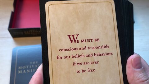 Unboxing The Motivation Manifesto Cards by Brendan Burchard