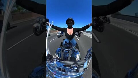 Lady Rider Harley Davidson riding lady