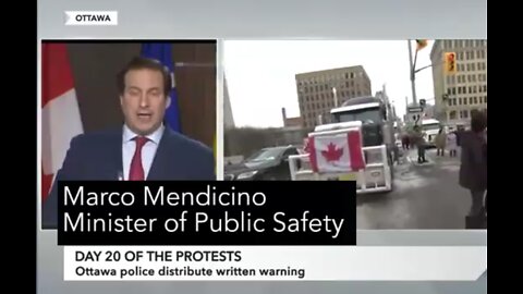 The Ottawa False Flag Trap Was Set Today as Marco Mendicino Labelled Truckers Violent and Dangerous