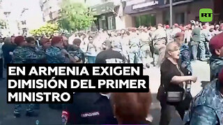 Protestas en rechazo a la gestión del Gobierno de Armenia