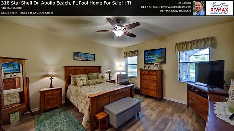 318 Star Shell Dr, Apollo Beach, FL Pool Home For Sale! | Ti