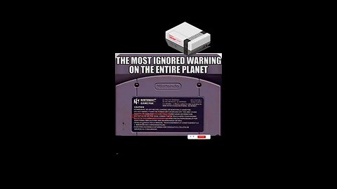 Nintendo's Most Ignored Warning ⚠️ 😑