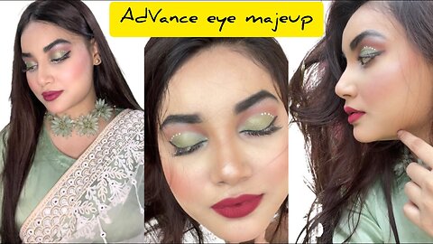 Advance Eye Makeup with Basic Face Makeup Tutorial I Makeup for Beginners______muneezay