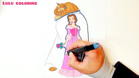 Princess Belle/ coloring page.