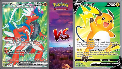 Pokemon TCG Live Great Tusk EX Koraidon EX VS Raichu V Flaaffy!!