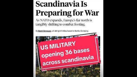 Will "illegals" become US soldiers and occupy bases in scandinavia😱 ?