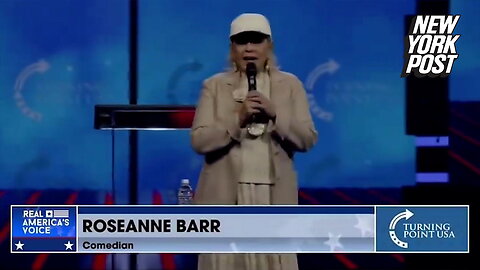 Roseanne Barr leaves AmericaFest crowd stunned with unhinged rant about communists, Nazis