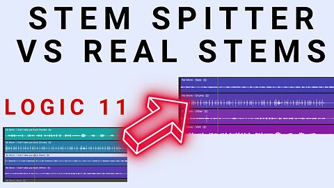 Logic Pro 11 STEM SPLITTER VS REAL STEMS + little RANT