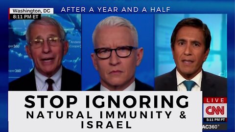 Anthony Fauci finally asked about natural immunity and Isreal.