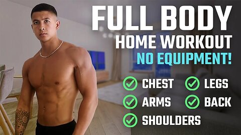 How To Build Muscle At Home- The BEST Full Body Home Workout For Growth