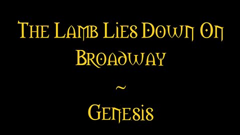 The Lamb Lies Down on Broadway Genesis Full Album