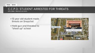 Diplomat Middle School student arrested for social media threat