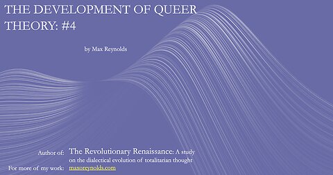 The Development of Queer Theory (4/4)