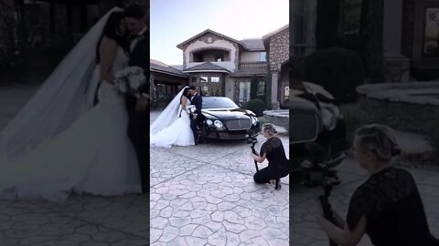 Bentley Wedding day Photoshoot prop #shorts #wedding #weddingdresses #arizona