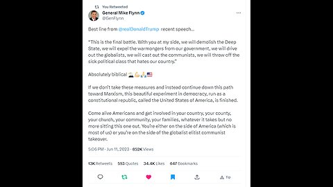 General Flynn, President Trump, The Plan. Q