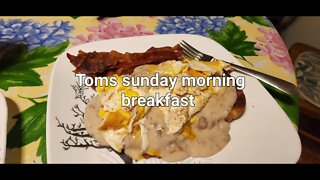 Tom's Sunday breakfast