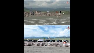 Russian peacekeepers in Nagorno-Karabakh - celebrations 78th Victory day Great Patriotic War