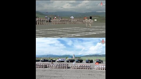 Russian peacekeepers in Nagorno-Karabakh - celebrations 78th Victory day Great Patriotic War