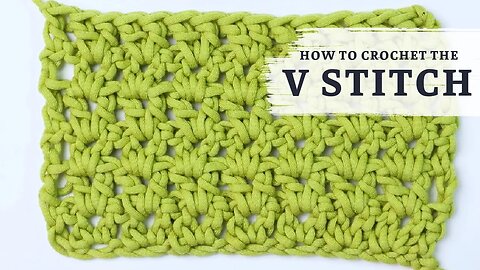 How To Crochet The Double V Stitch (DC)