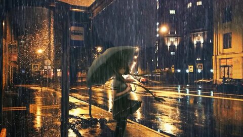 Sleep Better with the Gentle Sound of Rain (Ambient City Rain)