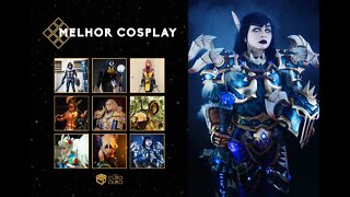 Mari Hatsue com seu cosplay de Death Knight (World of Warcraft) leva o troféu do Cubo de Ouro 2022!