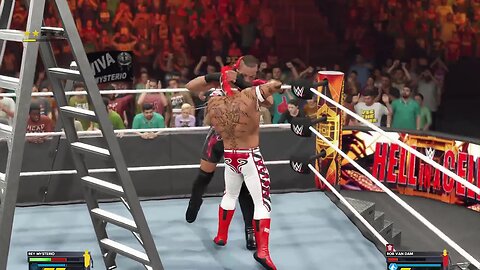 WWE Rey Mysterio vs Rob Van Dam Ladder Match Live