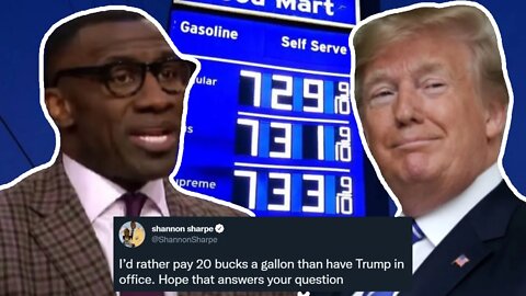 Shannon Sharpe Gets SLAMMED After Insane Twitter Post About Gas Prices And Donald Trump