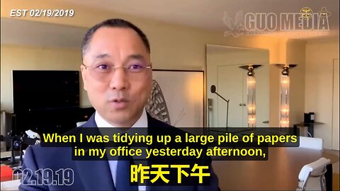 On Feb. 19, 2019, Miles talked about CCP sending 3 teams to US to repatriate him or kill him in 2017
