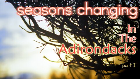 Seasons Changing In the Adirondacks pt. 1