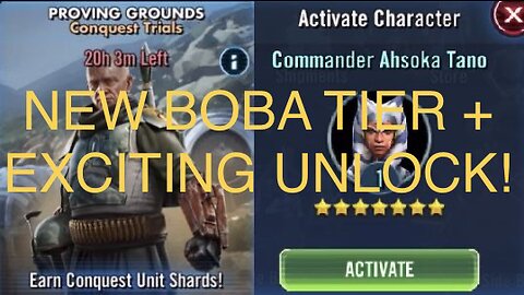 Boba Fett, Scion of Jango Added to Proving Grounds Event + Unlocking CAT!! | SW Galaxy of Heroes