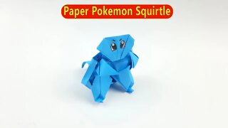 Origami Pokémon Squirtle - Easy Paper Crafts
