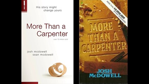 More Than a Carpenter (Book of the Week 2024-06-9)