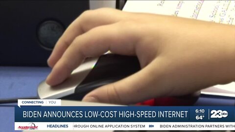 President Joe Biden announces low-cost high-speed internet