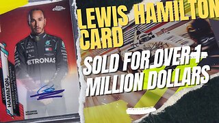 Lewis Hamilton card sold for over 1 million dollars