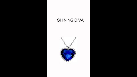 The Famous Titanic Heart of Ocean Pendant Necklace for Women & Girls