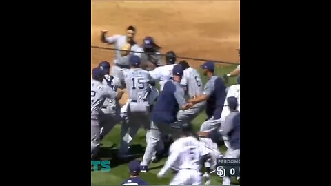 Baseball match fight ohhhh lalaaaa