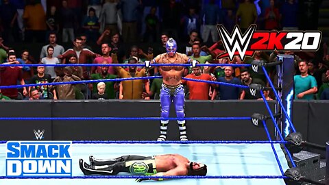Rey Mysterio Vs AJ Styles - WWE SmackDown - Dream Match - WWE 2K20 - PC Gameplay - Full HD