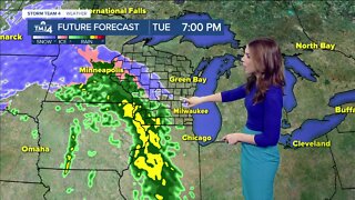 Rain returns tonight, then snow Wednesday night