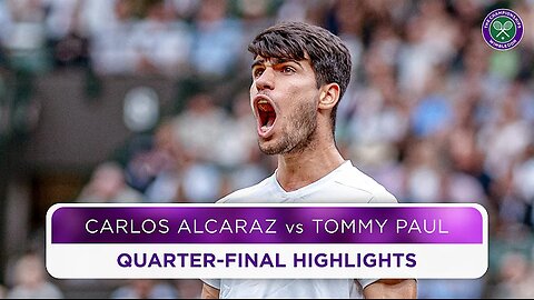 Carlos Alcaraz vs Tommy Paul / Highlights / Wimbledon 2024