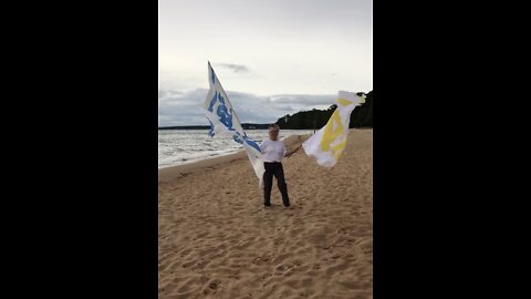 Jesus banners on Bay of Holy Spirit