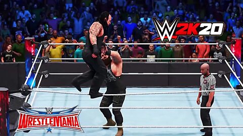 Undertaker Vs. Braun Strowman (WrestleMania) Difficulty: Legend - WWE 2K20 - PC Gameplay - Full HD
