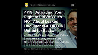 4/19: Degrading Your Right to PRIVACY It’s NOT About Leaked Documents & TIKTOK +