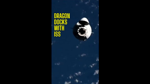 SpaceX Dragon Capsule docks with ISS #Shorts