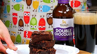 Peanut Butter Bacon Beer Brownies