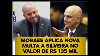 Alexandre de Moraes aplica nova multa de R$135 mil a Daniel Silveira